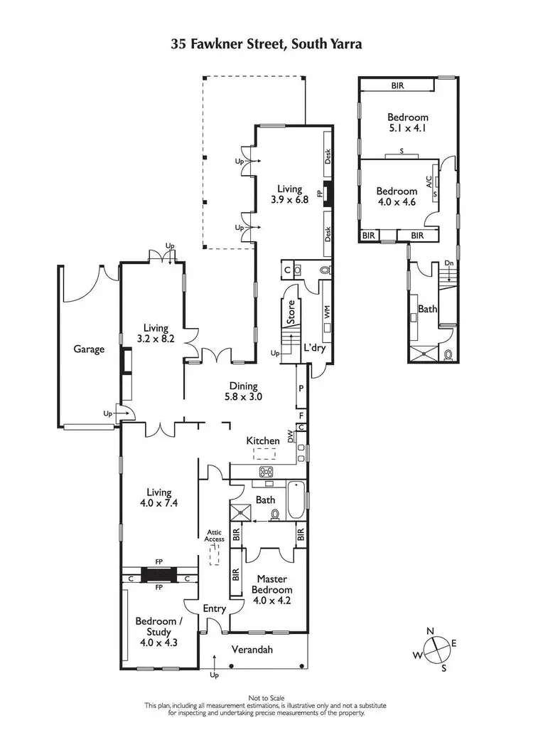 Floorplan of Homely house listing, 35 Fawkner Street, South Yarra VIC 3141