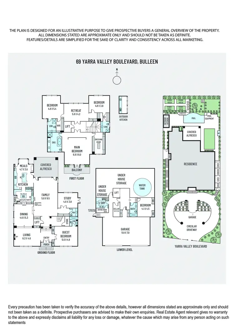 Floorplan of Homely house listing, 69 Yarra Valley Boulevard, Bulleen VIC 3105