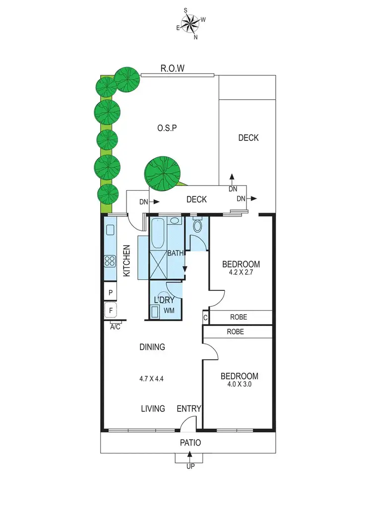 Floorplan of Homely unit listing, 2/6 Lillimur Road, Ormond VIC 3204