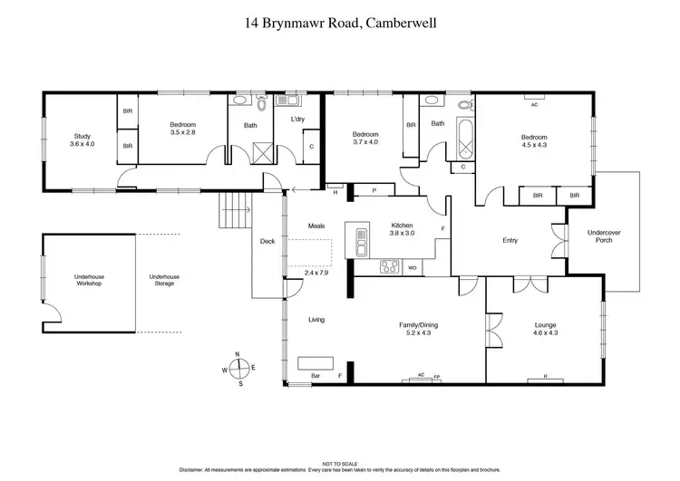 Floorplan of Homely house listing, 14 Brynmawr Road, Camberwell VIC 3124