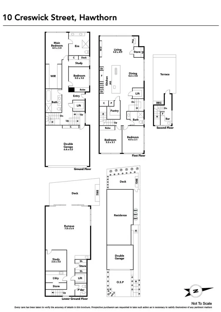 Floorplan of Homely house listing, 10 Creswick Street, Hawthorn VIC 3122