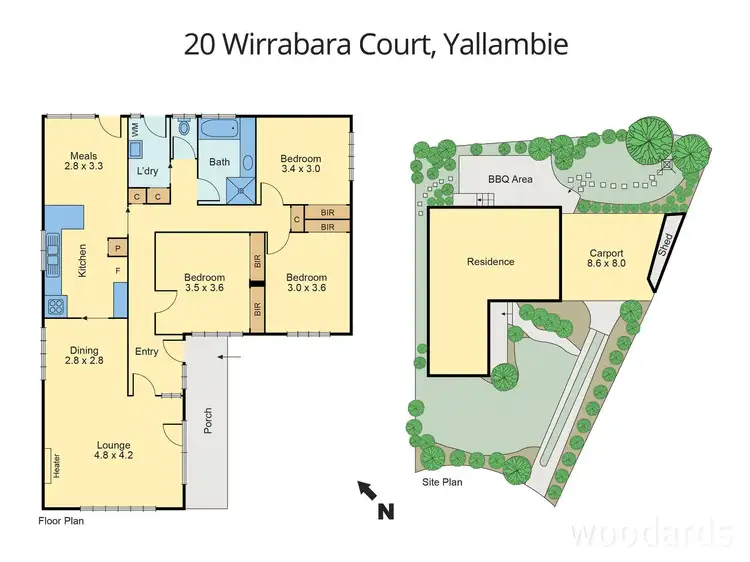 Floorplan of Homely house listing, 20 Wirrabara Court, Yallambie VIC 3085