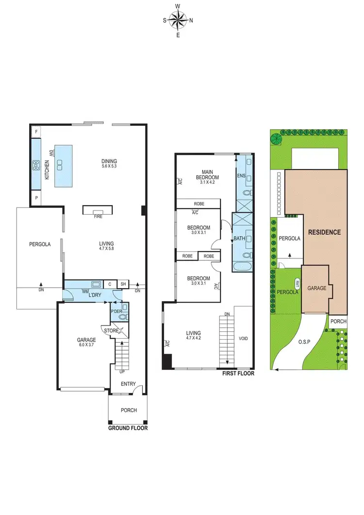Floorplan of Homely townhouse listing, 33a Brady Road, Bentleigh East VIC 3165