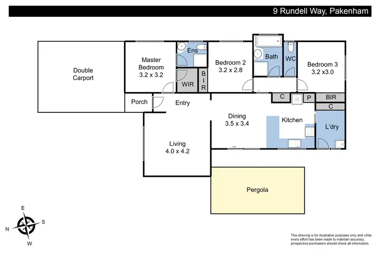Floorplan of Homely house listing, 9 Rundell Way, Pakenham VIC 3810