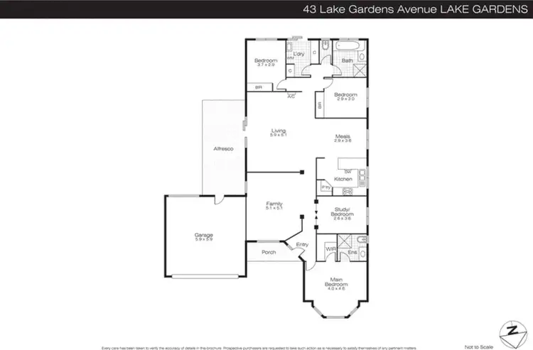 Floorplan of Homely house listing, 43 Lake Gardens Avenue, Lake Gardens VIC 3355