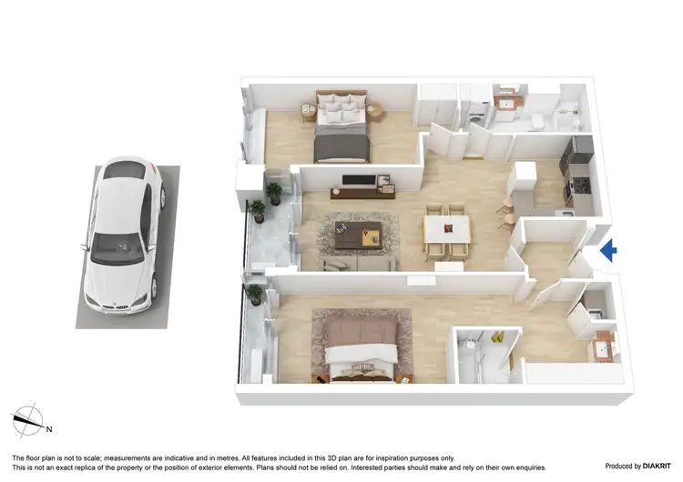 Floorplan of Homely apartment listing, 1504/1 William Street, Melbourne VIC 3000