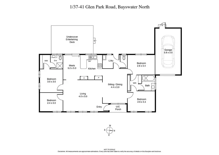 Floorplan of Homely unit listing, 1/37-41 Glen Park Road, Bayswater North VIC 3153