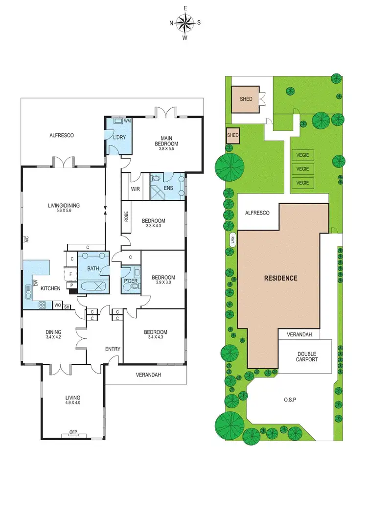 Floorplan of Homely house listing, 42 Moylan Street, Bentleigh East VIC 3165