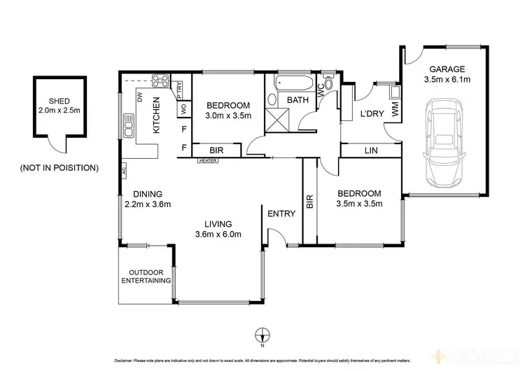 Floorplan of Homely unit listing, 2/26 Minerva Road, Manifold Heights VIC 3218