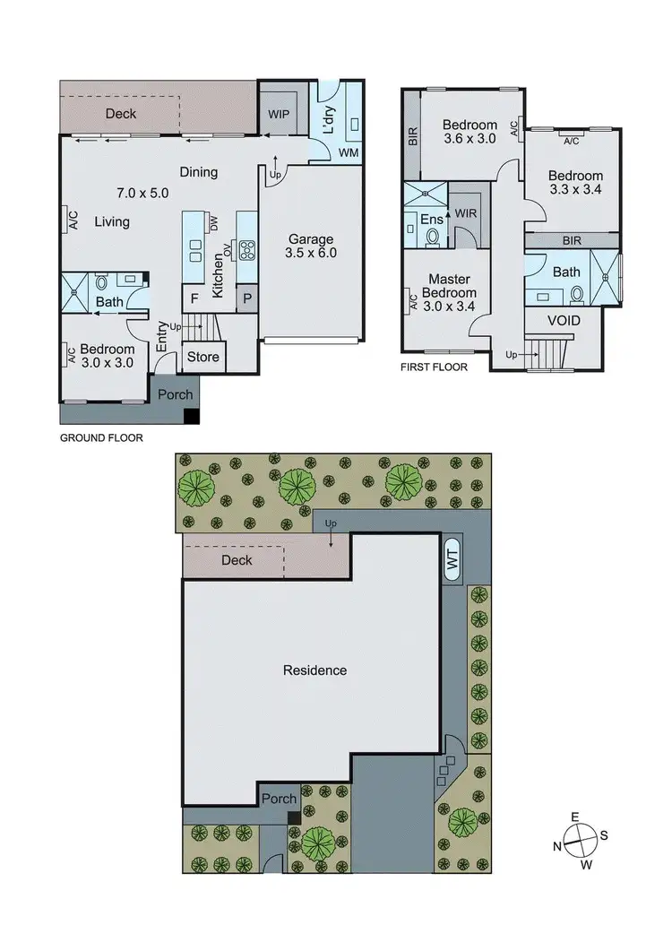 Floorplan of Homely townhouse listing, 21B Bennett Street, Burwood VIC 3125