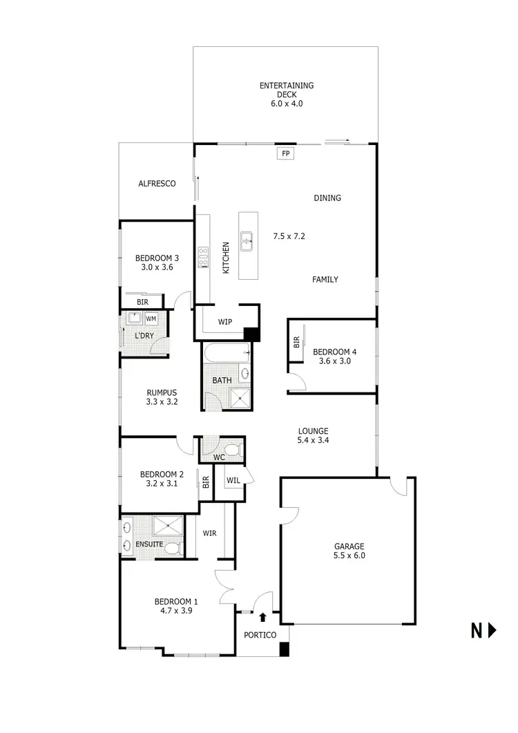 Floorplan of Homely house listing, 8 Richmond Street, Wallan VIC 3756