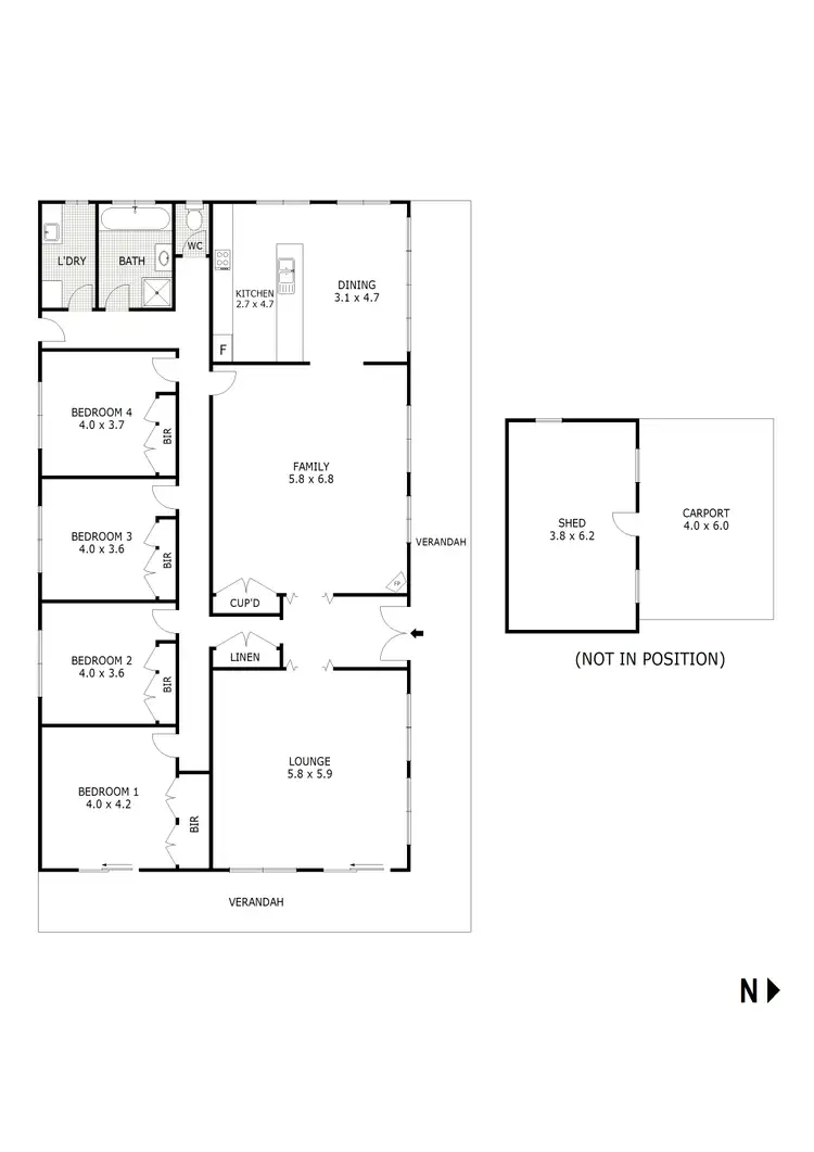 Floorplan of Homely house listing, 280 Kilmore East Road, Kilmore East VIC 3764