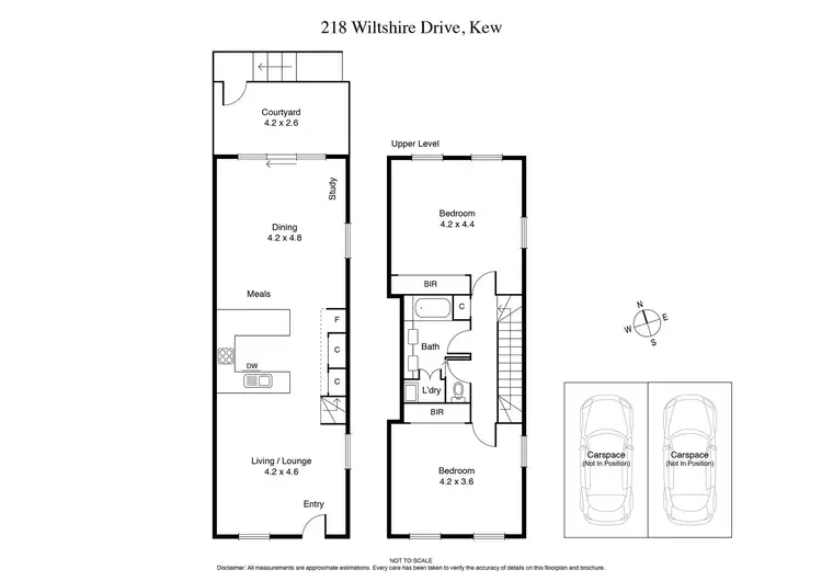 Floorplan of Homely townhouse listing, 218 Wiltshire Drive, Kew VIC 3101