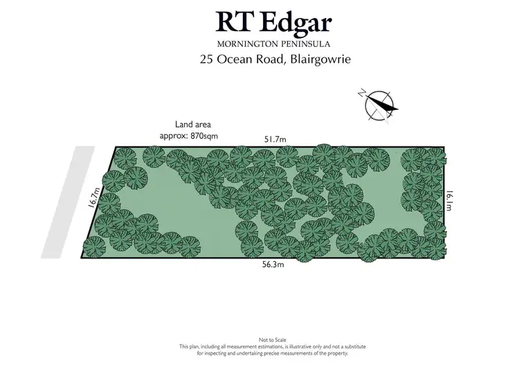 Floorplan of Homely land listing, 25 Ocean Road, Blairgowrie VIC 3942