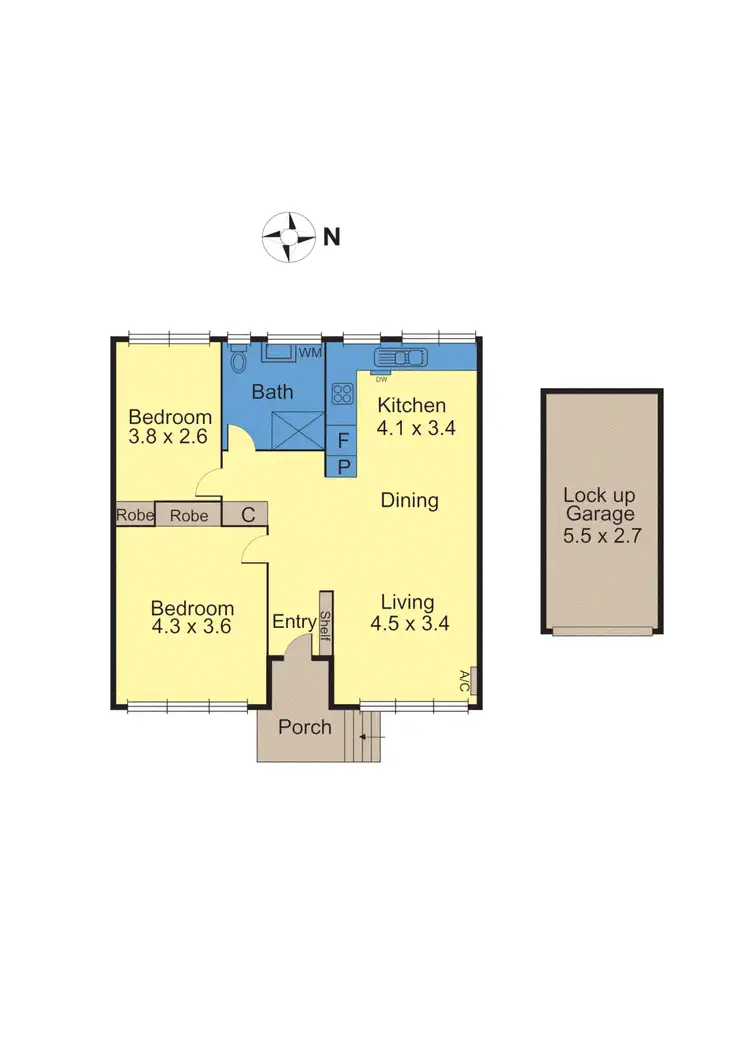Floorplan of Homely unit listing, 3/564 Riversdale Road, Camberwell VIC 3124