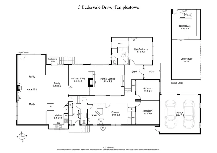 Floorplan of Homely house listing, 3 Bedervale Drive, Templestowe VIC 3106