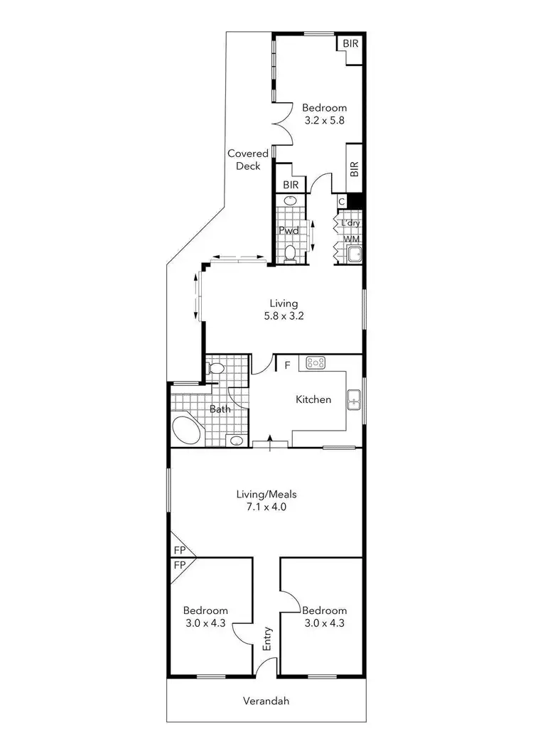Floorplan of Homely house listing, 412 Peel Street, Black Hill VIC 3350