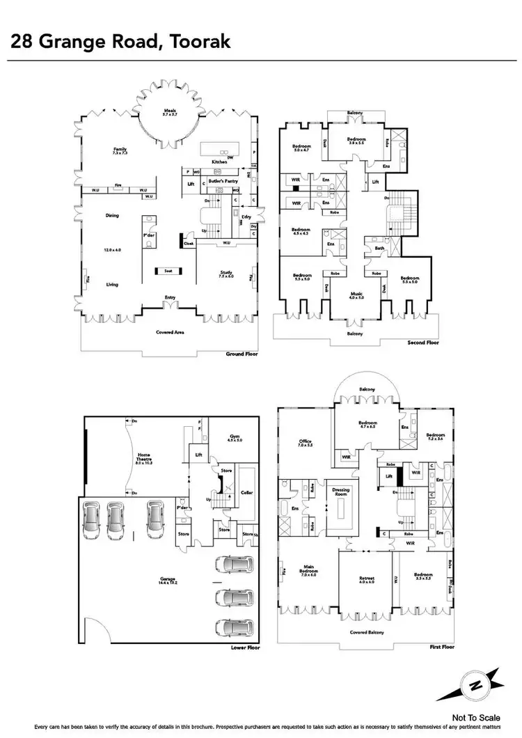 Floorplan of Homely house listing, 301 Grange Road, Toorak VIC 3142