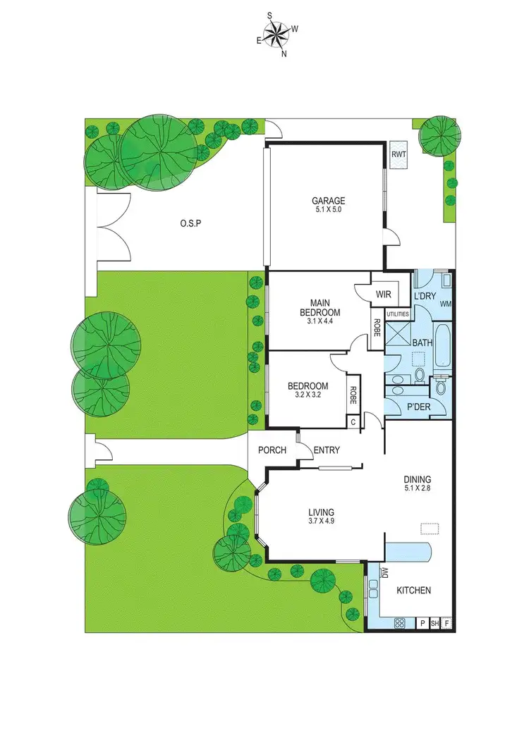 Floorplan of Homely villa listing, 7/30 Billson Street, Brighton East VIC 3187