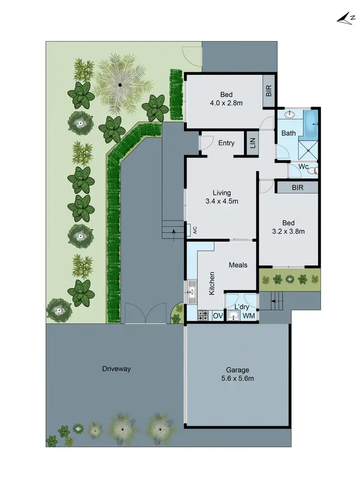Floorplan of Homely unit listing, 2/646 Centre Road, Bentleigh East VIC 3165