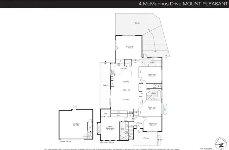 Floorplan of Homely house listing, 4 McManus Drive, Mount Pleasant VIC 3350