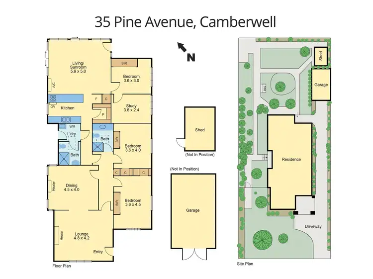 Floorplan of Homely house listing, 35 Pine Avenue, Camberwell VIC 3124