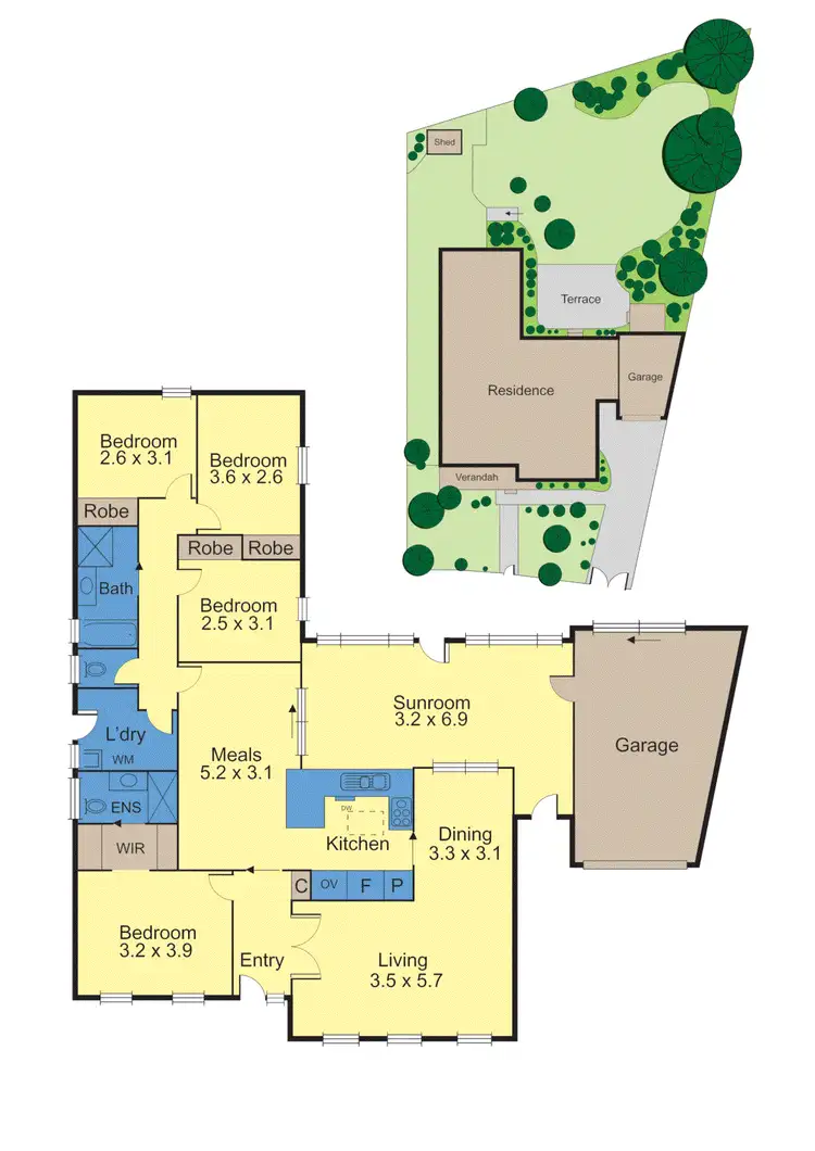 Floorplan of Homely house listing, 13 Dalpura Circuit, Frankston VIC 3199