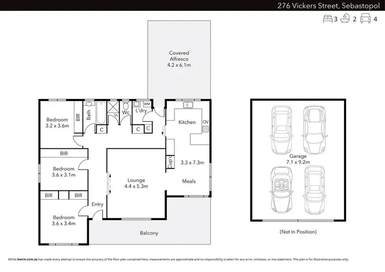 Floorplan of Homely house listing, 276 Vickers Street, Sebastopol VIC 3356