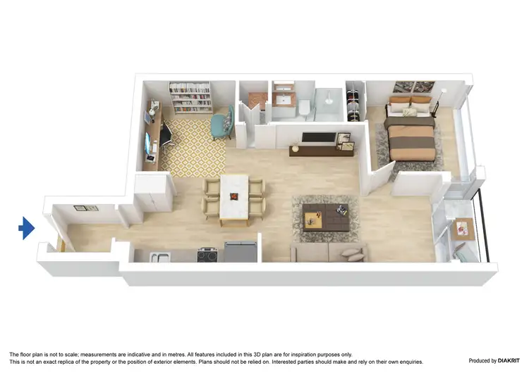 Floorplan of Homely apartment listing, 2310/601 Little Lonsdale Street, Melbourne VIC 3000