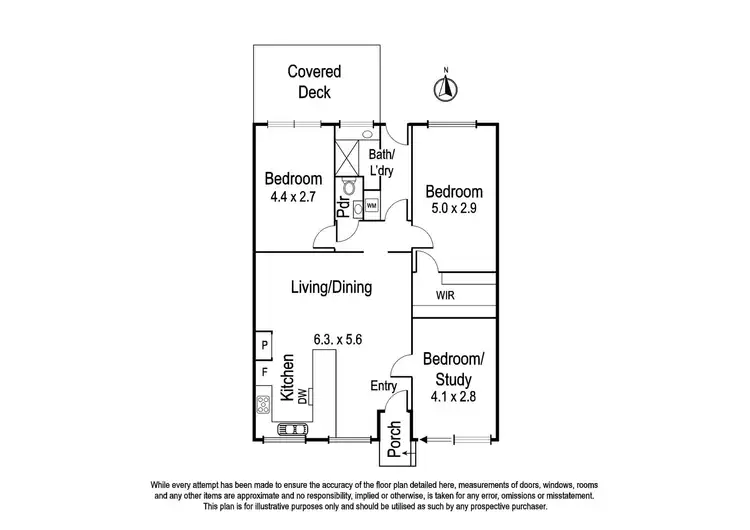 Floorplan of Homely unit listing, 2/325 Mansfield Street, Thornbury VIC 3071