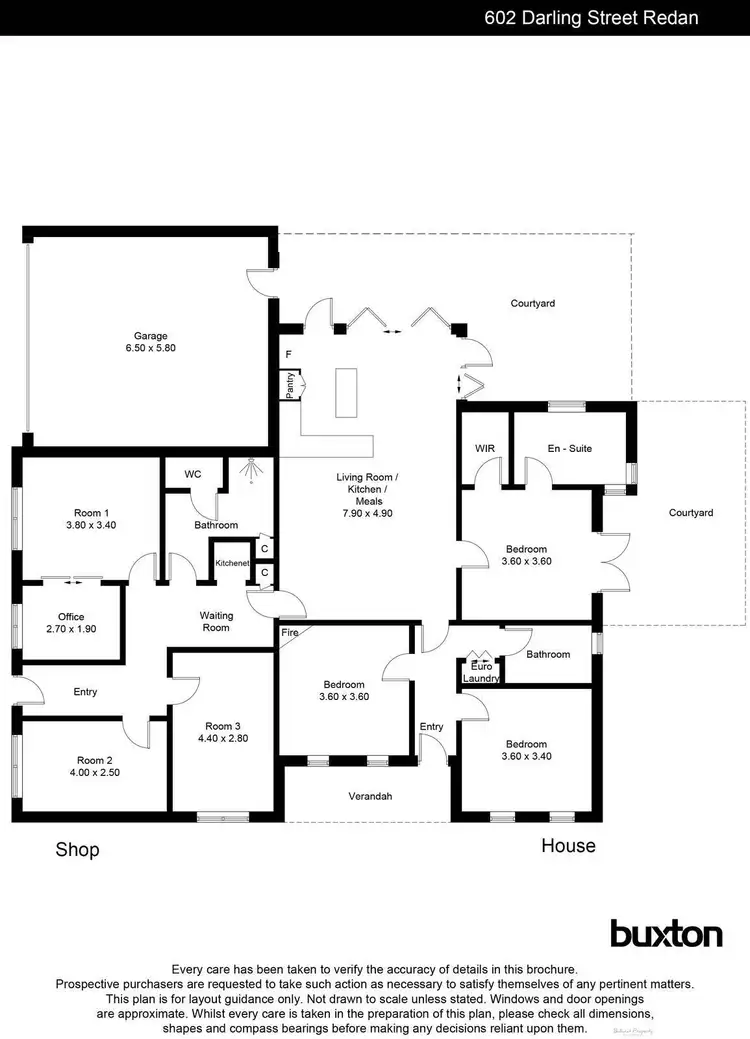 Floorplan of Homely house listing, 602 Darling Street, Redan VIC 3350