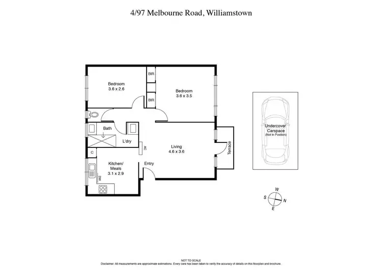 Floorplan of Homely apartment listing, 4/97 Melbourne Road, Williamstown VIC 3016