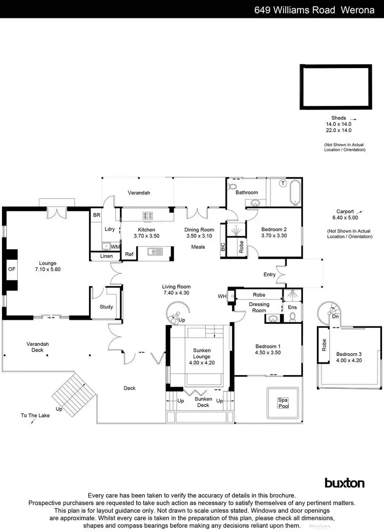 Floorplan of Homely house listing, 649 Williams Road, Werona VIC 3364