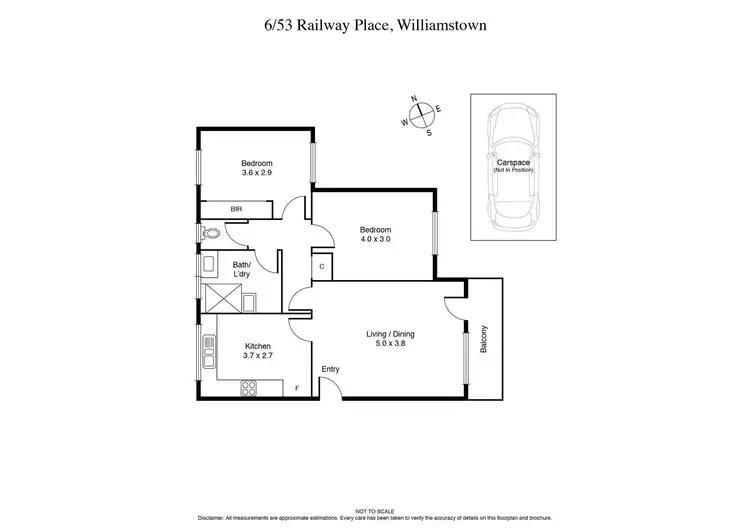 Floorplan of Homely apartment listing, 6/53 Railway Place, Williamstown VIC 3016