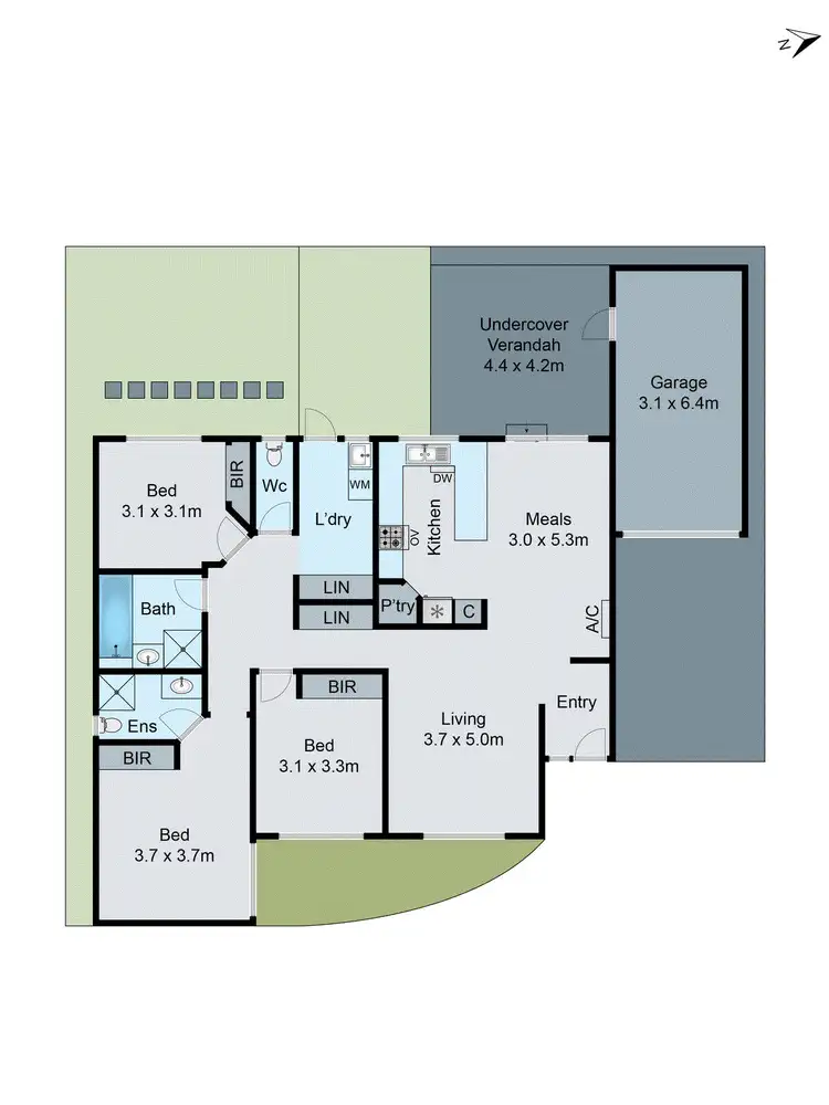 Floorplan of Homely unit listing, 2/67 Carmichael Road, Oakleigh East VIC 3166