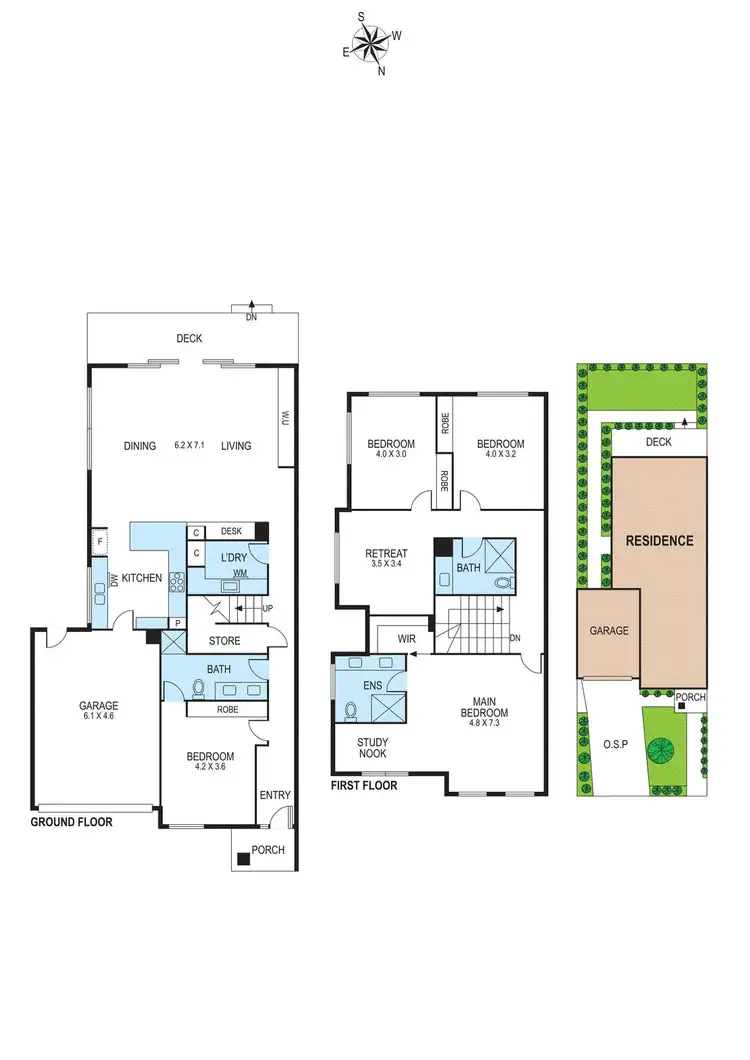 Floorplan of Homely townhouse listing, 12B Wolai Avenue, Bentleigh East VIC 3165