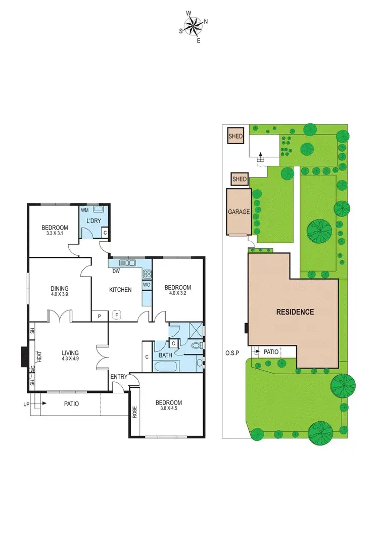 Floorplan of Homely house listing, 5 Curtin Street, Bentleigh East VIC 3165