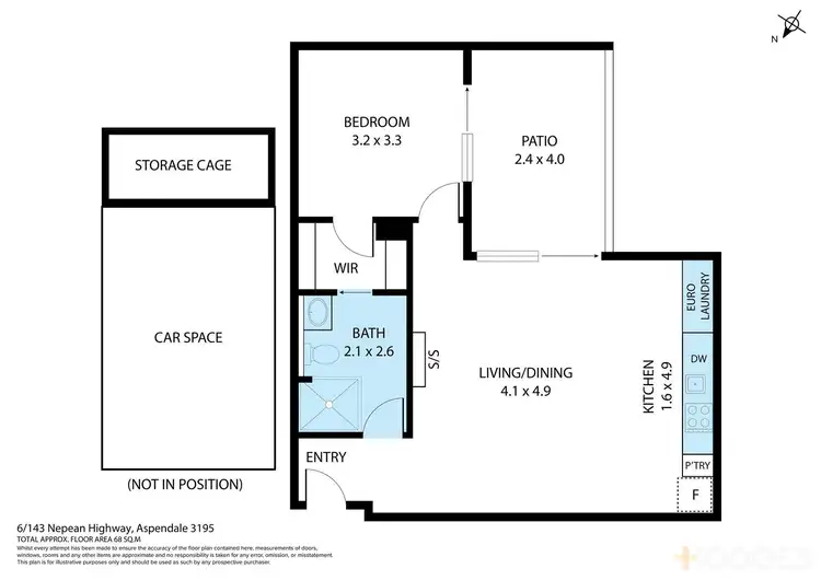 Floorplan of Homely apartment listing, 6/143 Nepean Highway, Aspendale VIC 3195