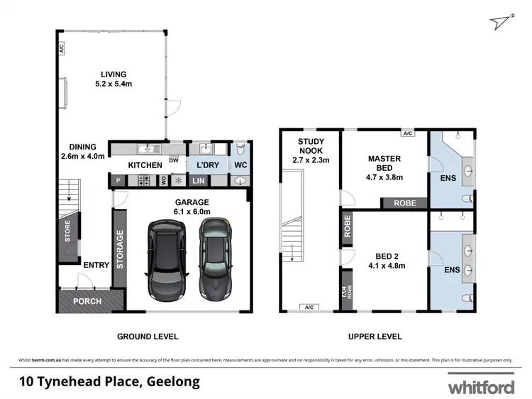 Floorplan of Homely townhouse listing, 10 Tynehead Place, Geelong VIC 3220