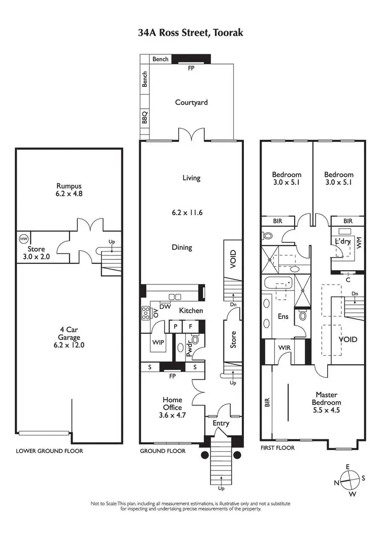 Floorplan of Homely house listing, 34A Ross Street, Toorak VIC 3142