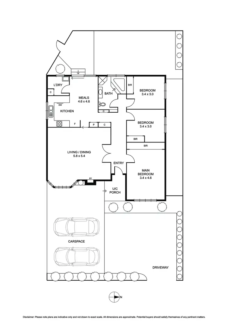 Floorplan of Homely unit listing, 1/7 Gardeners Road, Bentleigh East VIC 3165