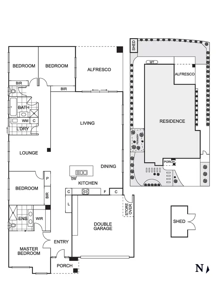 Floorplan of Homely house listing, 42 Resort Boulevard, Doreen VIC 3754