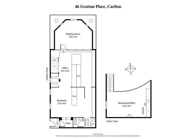 Floorplan of Homely house listing, 46 Grattan Place, Carlton VIC 3053