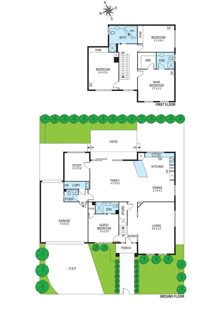 Floorplan of Homely house listing, 7 Duckmanton Court, Bentleigh East VIC 3165