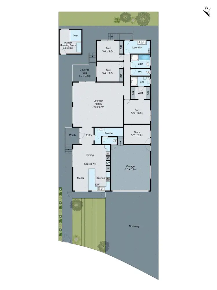 Floorplan of Homely house listing, 43 Meppel Drive, Clayton South VIC 3169
