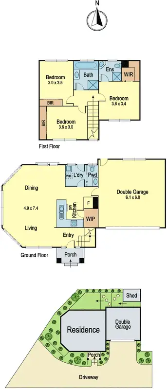 Floorplan of Homely unit listing, 3/201 Rosanna Road, Rosanna VIC 3084