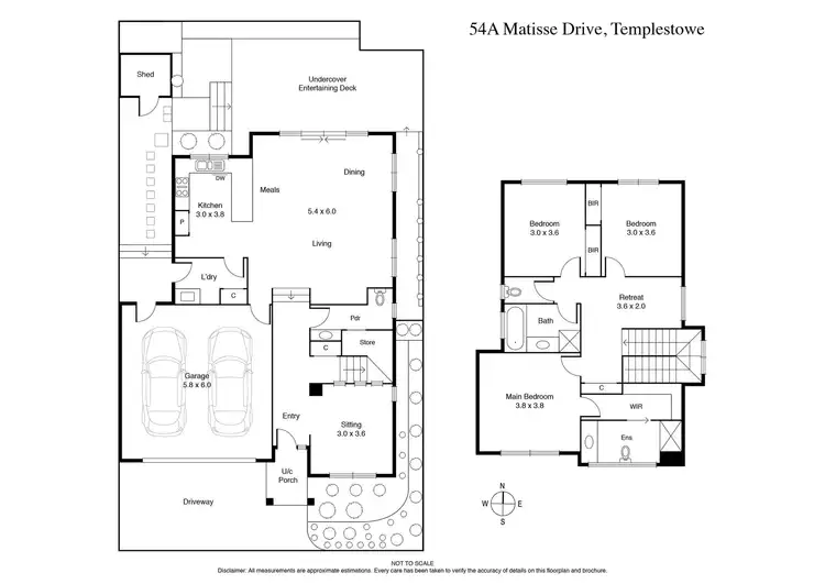 Floorplan of Homely townhouse listing, 54A Matisse Drive, Templestowe VIC 3106
