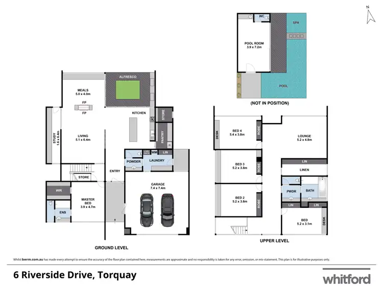 Floorplan of Homely house listing, 6 Riverside Drive, Torquay VIC 3228