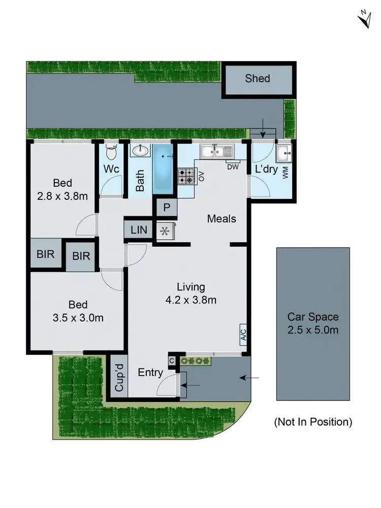 Floorplan of Homely unit listing, 3/4 Burns Avenue, Clayton South VIC 3169