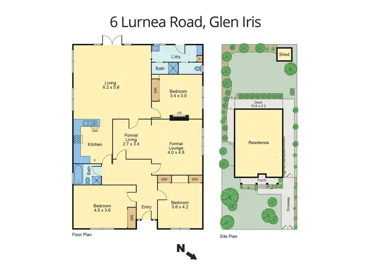 Floorplan of Homely house listing, 6 Lurnea Road, Glen Iris VIC 3146